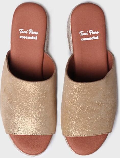 Toni Pons Leren espadrille zonder hiel met brede hak ANDREA