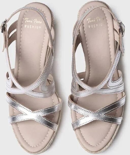 Toni Pons Leren sandaal met hoge sleehak OLIMPIA