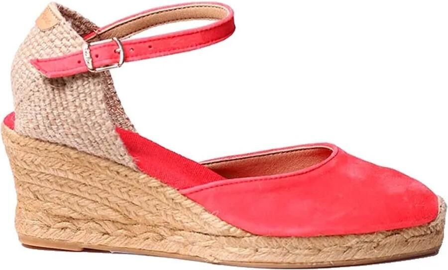 Toni Pons Lloret-5 Wedge Espadrilles Rood Vrouw