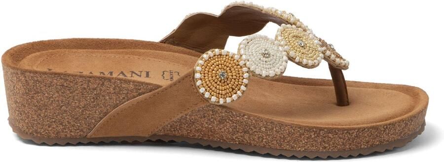 Toni Pons Mare Dames Teenslippers Suede Beige