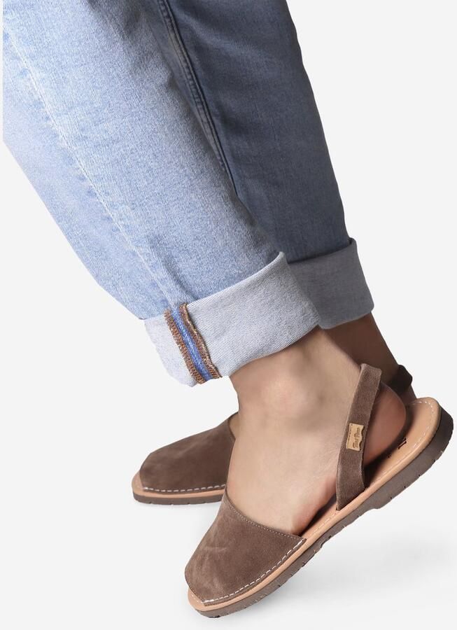 Toni Pons Menorcaanse herensandalen van suède GRAU-QT