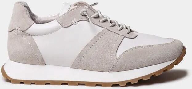 Toni Pons Metallic leren en suède sneakers voor dames ALICIA
