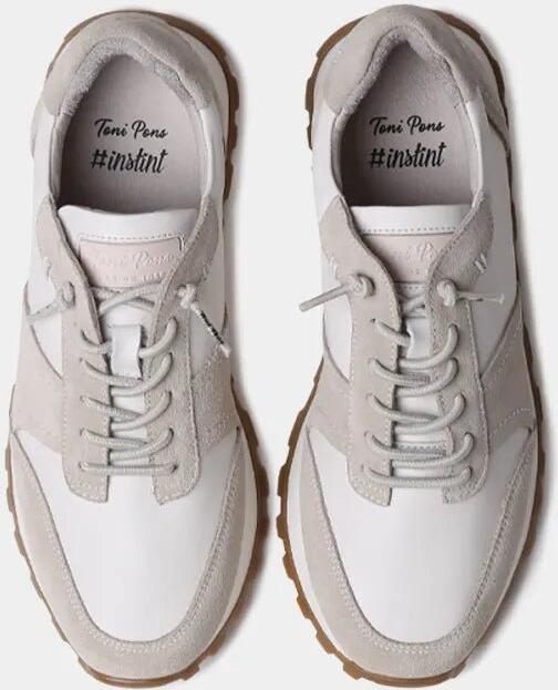 Toni Pons Metallic leren en suède sneakers voor dames ALICIA