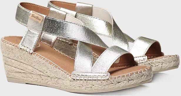 Toni Pons Metallic sleehak sandaal met bandjes TURA-RC