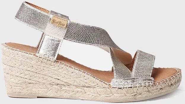 Toni Pons Metallic sleehak sandaal met bandjes TURA-RC