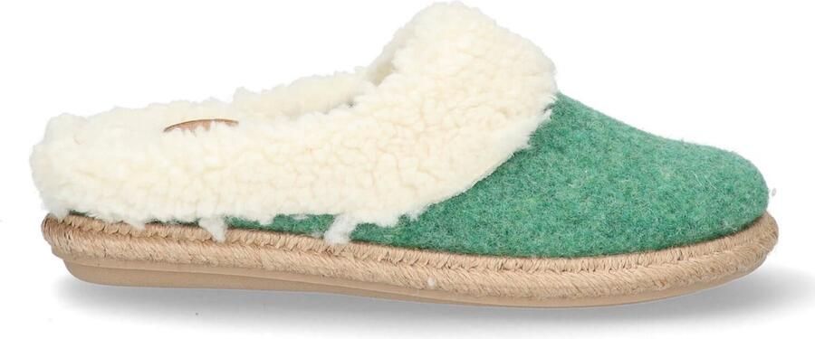 Toni Pons Miri BF Dames Pantoffels Menta | Groen | Vilt - Foto 4
