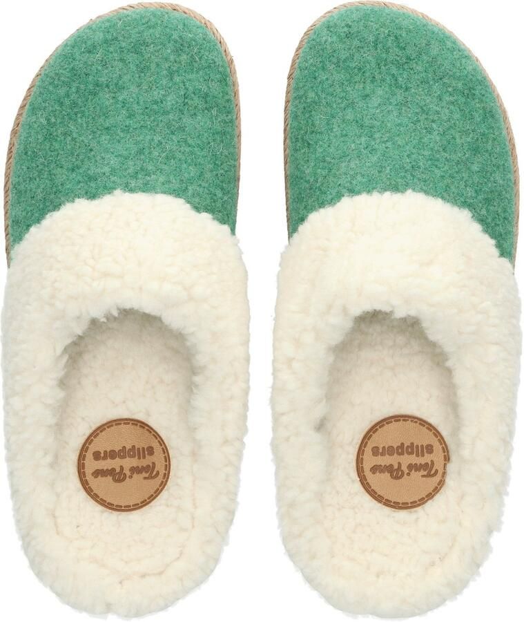 Toni Pons Miri BF Dames Pantoffels Menta | Groen | Vilt - Foto 3