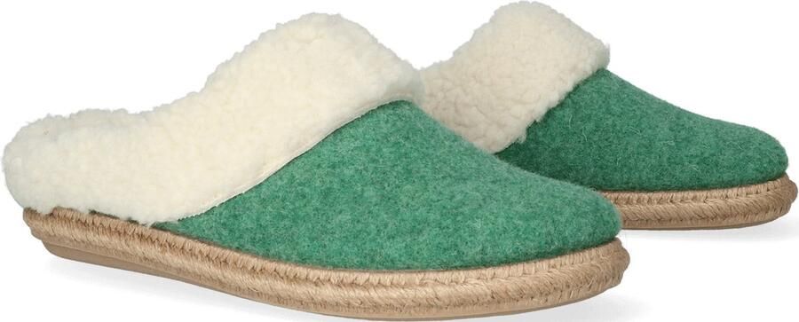 Toni Pons Miri BF Dames Pantoffels Menta | Groen | Vilt - Foto 5