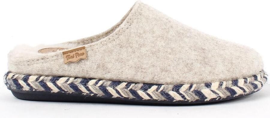 Toni Pons MIRI-FP wolvilt ecru pantoffels unisex (S) (MIRI-FP cru)