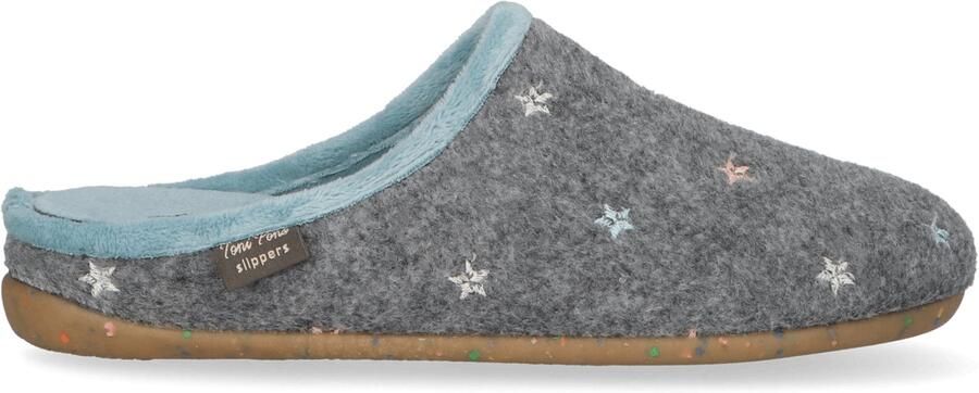Toni Pons Mona-FT Dames Pantoffels Gerecycled Vilt Grijs