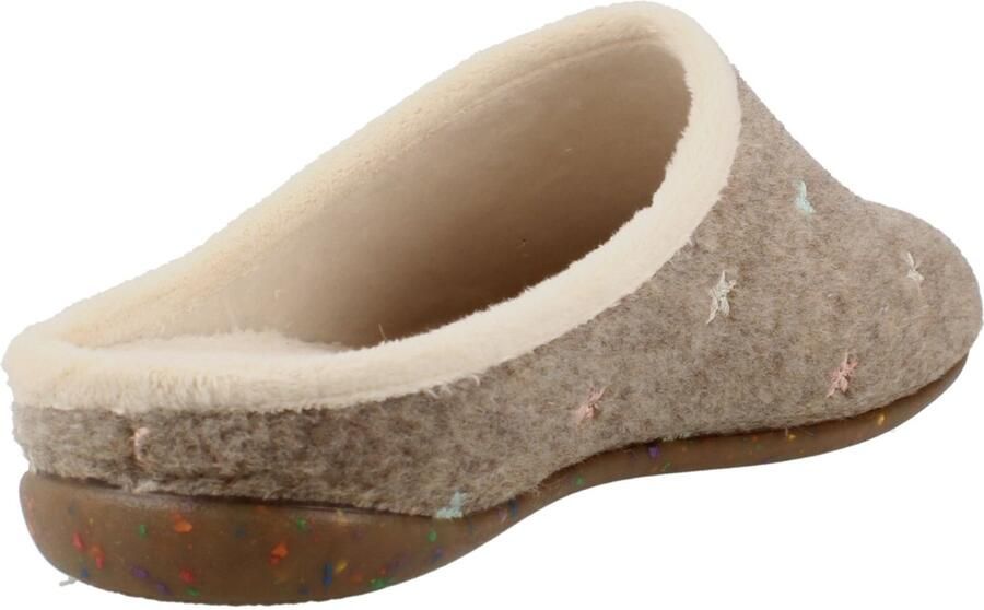 Toni Pons Mona-FT Dames Pantoffels Gerecycled Vilt Taupe