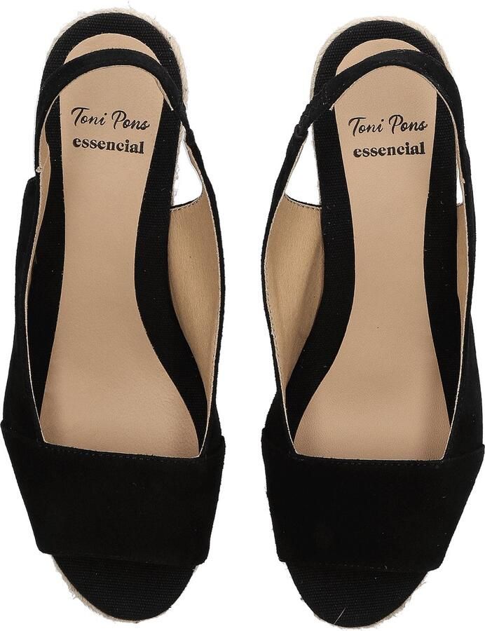 Toni Pons Monza-A Dames Espadrilles Negre Zwart Suède MONZAAnegre - Foto 3