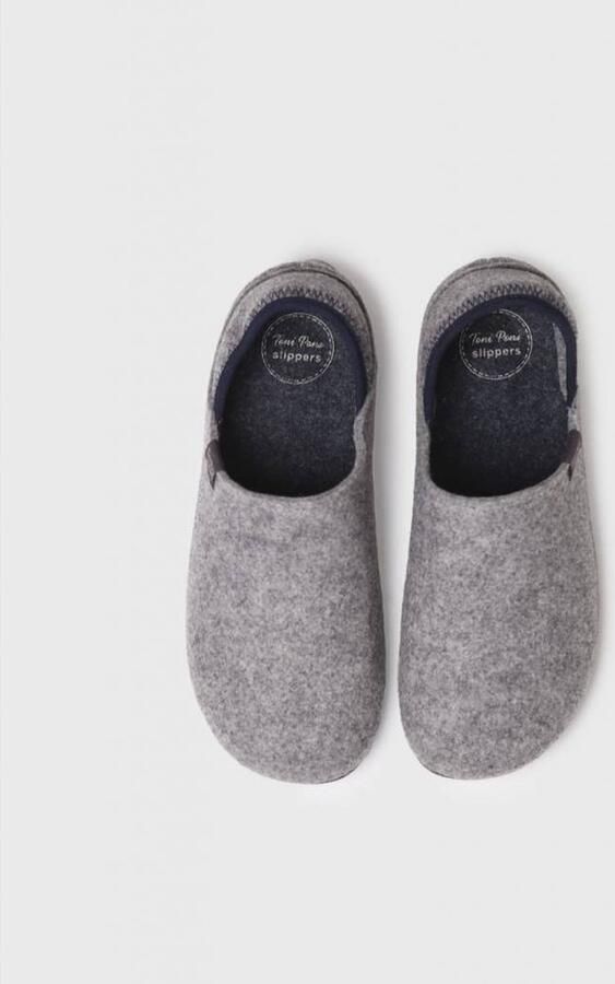 Toni Pons Comfortabele Nepal FRt Slippers Gray Heren