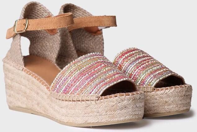 Toni Pons Open espadrille voor dames van veelkleurige stof IVET-CL