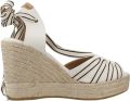 Toni Pons Espadrille voor dames met hoge sleehak en linten PALS-CC - Beige