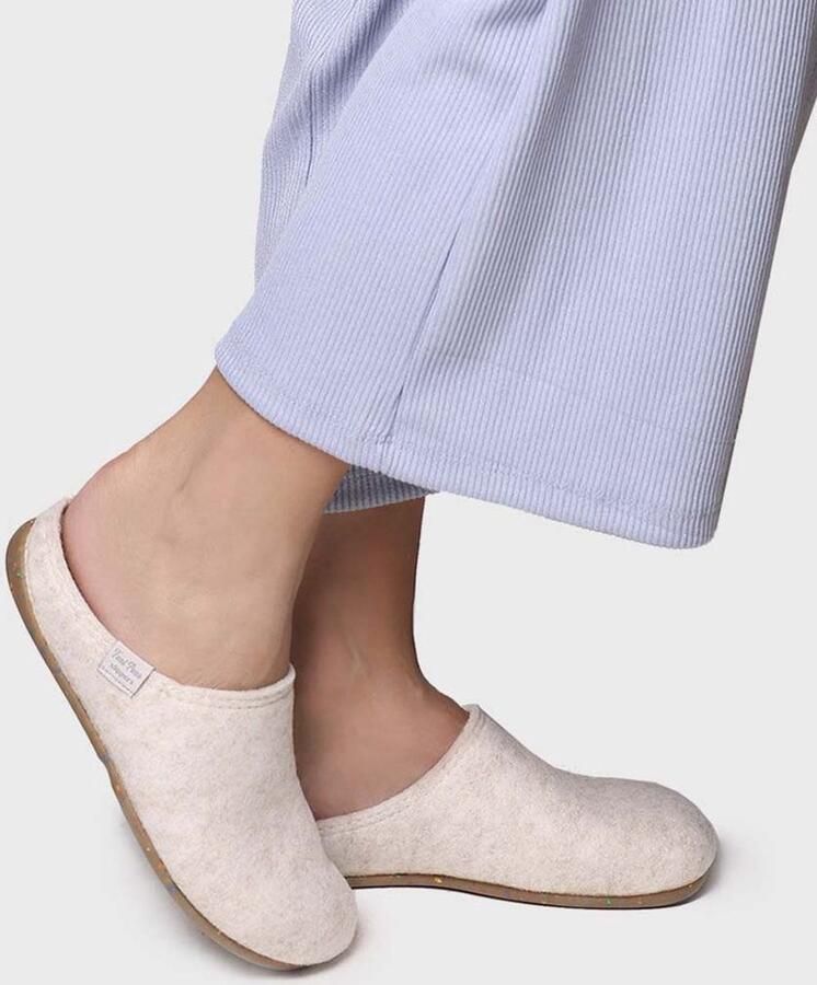 Toni Pons Mona FR Dames Pantoffels Cru | Beige | Gerecyclede PET flessen - Foto 4