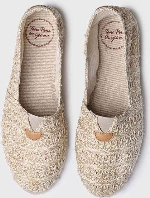Toni Pons Platte damesespadrille van raffia ARLET-NZ