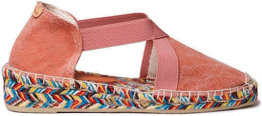 Toni Pons Platte espadrilles voor dames met elastische en veelkleurige zool ELBA
