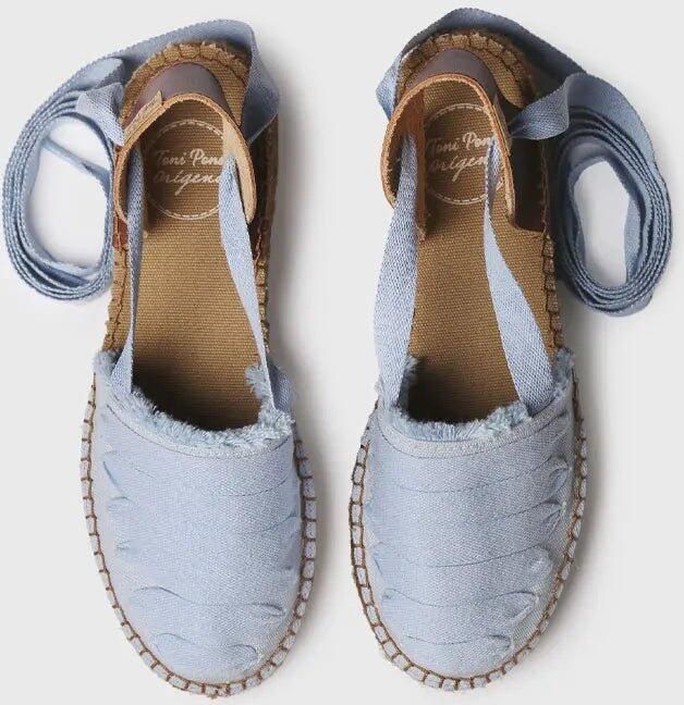 Toni Pons Platte espadrilles voor dames met linten GAVET-DH