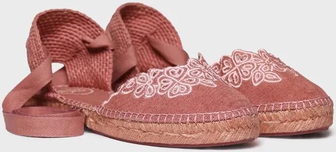 Toni Pons Platte espadrilles voor dames met linten NIDIA