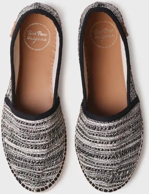 Toni Pons Platte espadrilles voor dames van glitterstof ALMA-CL