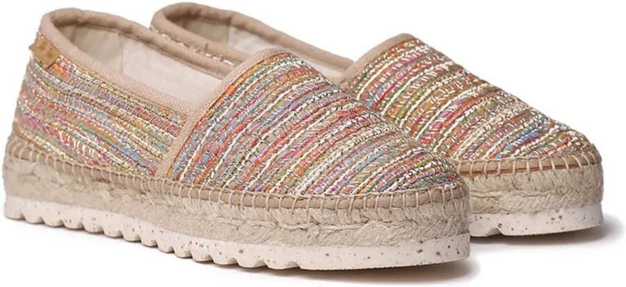 Toni Pons Platte espadrilles voor dames van glitterstof ALMA-CL
