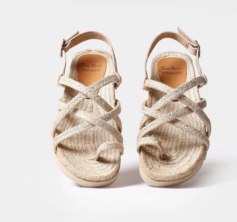 Toni Pons Platte jute sandaal DAISY-TB
