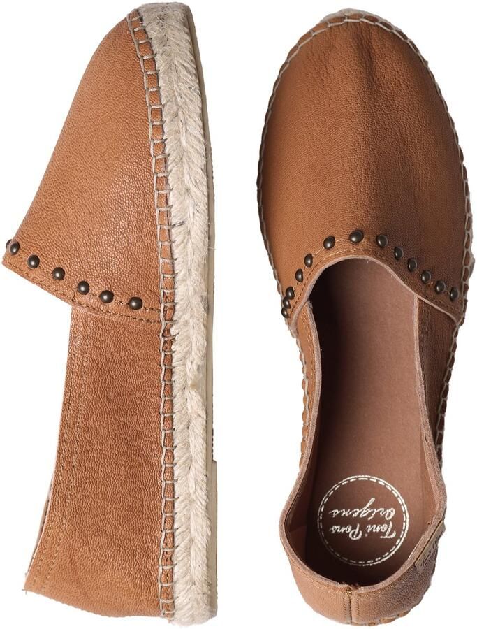 Toni Pons Platte leren espadrilles voor dames met studs MALTA