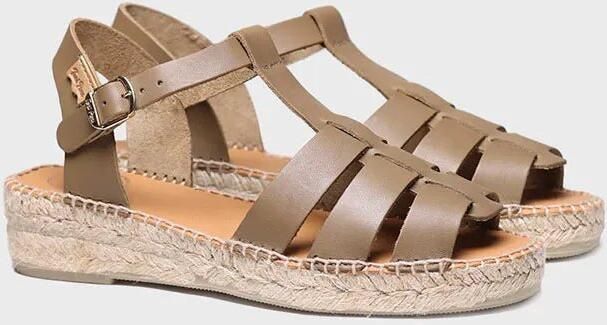 Toni Pons Platte leren jelly sandalen voor dames EMMA