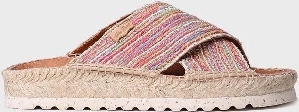 Toni Pons Platte sandaal met gekruiste bandjes en een glanzende afwerking BALI-CL - Foto 2