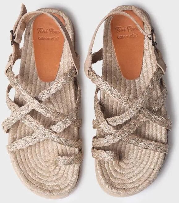 Toni Pons Platte sandalen van jute voor dames DAISY-PH