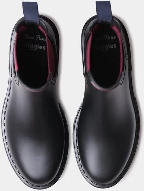 Toni Pons Regenlaarzen voor dames met contrasterend elastiek CAEN