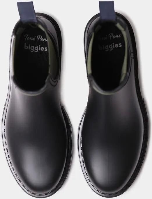 Toni Pons Regenlaarzen voor dames met contrasterend elastiek CAEN