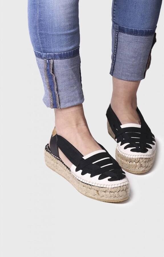 Toni Pons Rio-cu Espadrilles Wit Zwart Vrouw