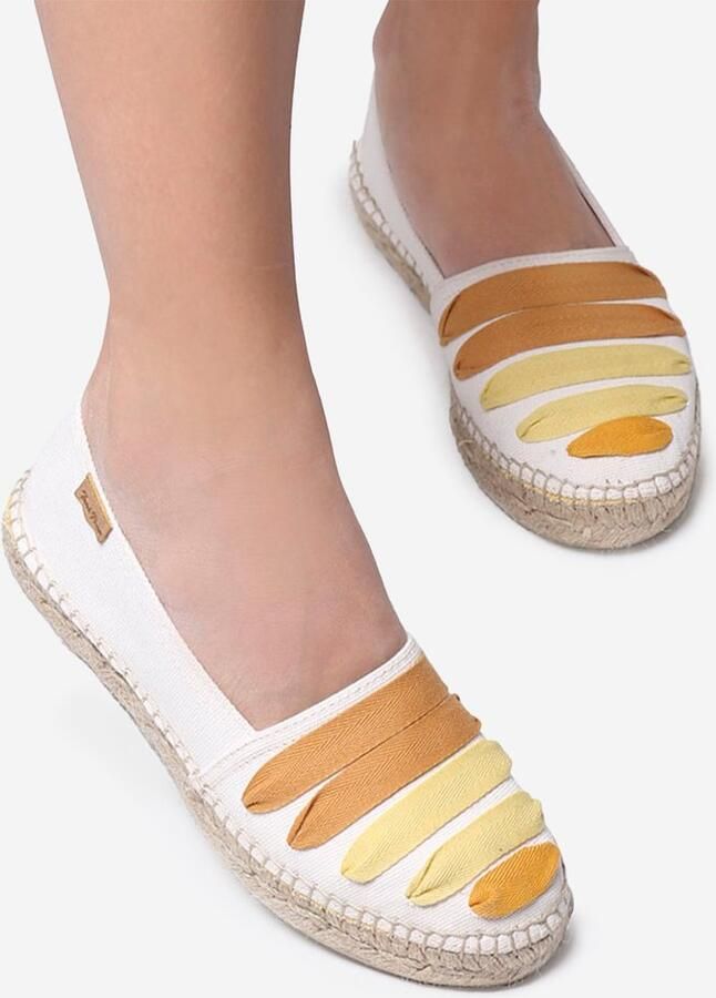 Toni Pons ROSE-CM Platte espadrille voor dames met linten OCKER