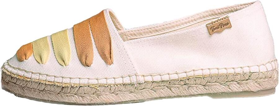 Toni Pons ROSE-CM Platte espadrille voor dames met linten OCKER
