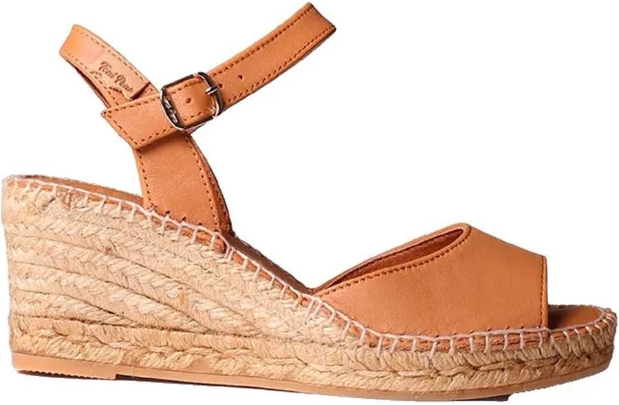 Toni Pons Sia-p Esparto Sleehak Sandalen Bruin Vrouw