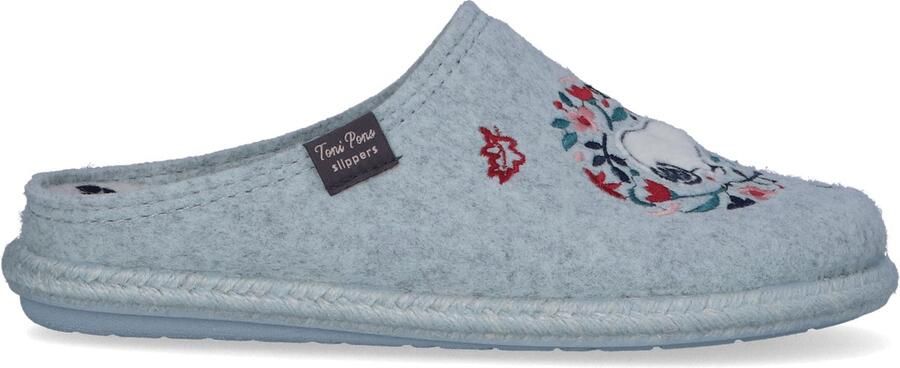 Toni Pons Snoopy Dames Pantoffels Vilt Aqua