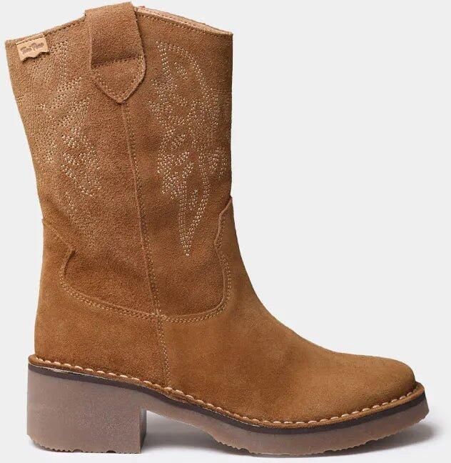 Toni Pons Suède cowboylaarzen voor dames met borduurwerk ILLINOIS-SY