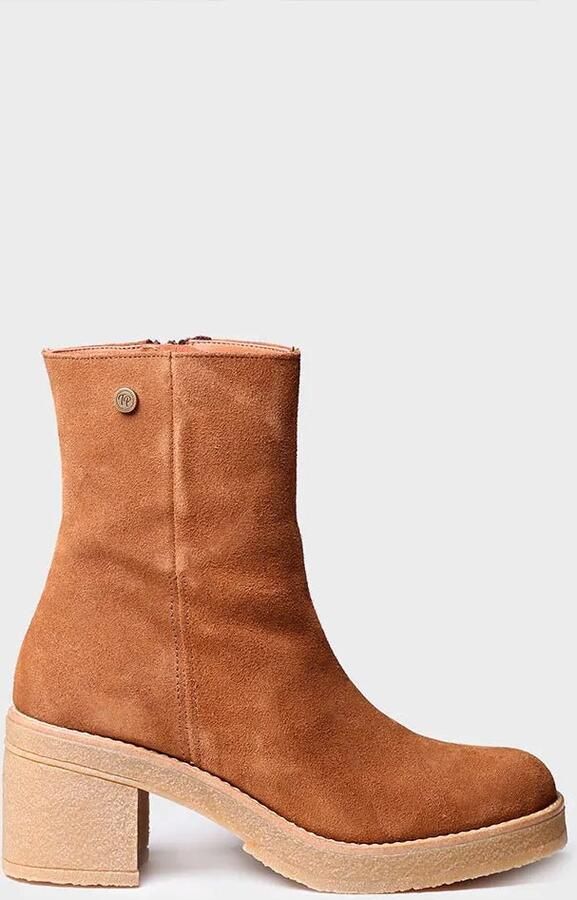 Toni Pons Suède enkellaarsjes voor dames met brede hakken PIANI-SY