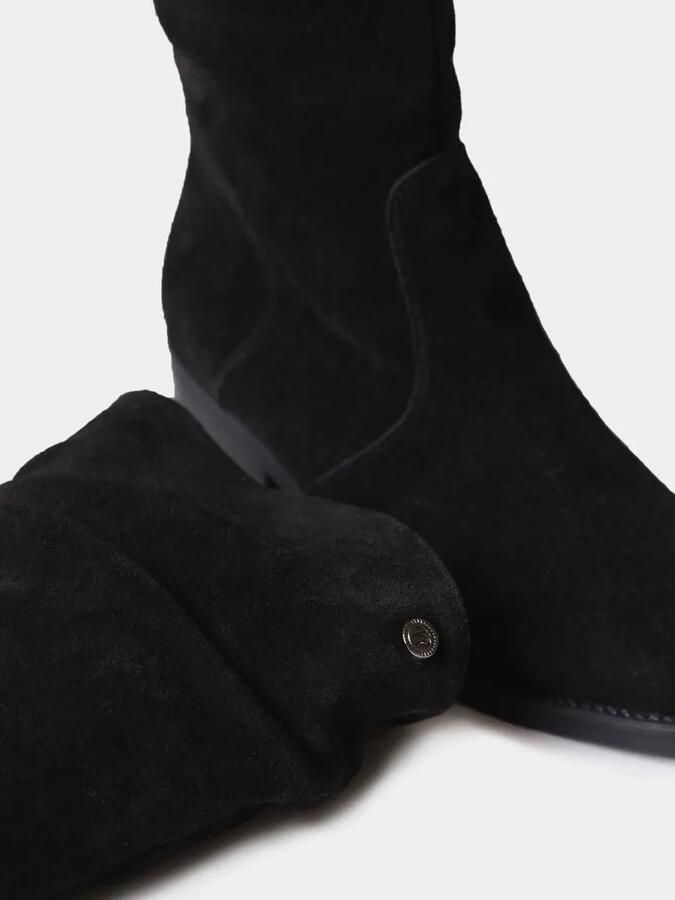 Toni Pons Suède enkellaarsjes voor dames met een gekreukeld effect TRAPANI-SY