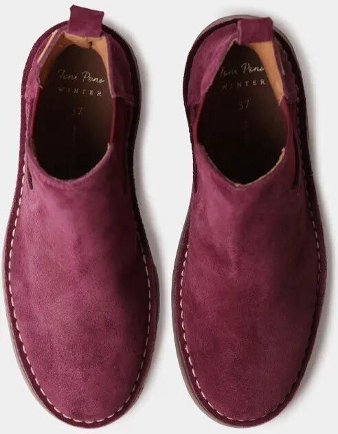 Toni Pons Suède enkellaarsjes voor dames met elastische zijpanelen ISA-SY