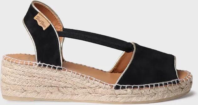 Toni Pons Suède espadrille met sleehak voor dames BILDA