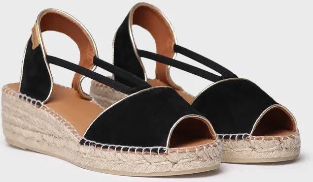 Toni Pons Suède espadrille met sleehak voor dames BILDA