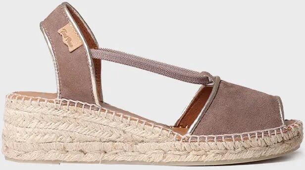 Toni Pons Suède espadrille met sleehak voor dames BILDA