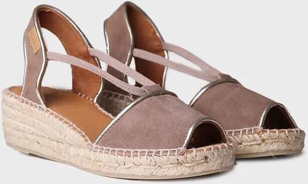 Toni Pons Suède espadrille met sleehak voor dames BILDA