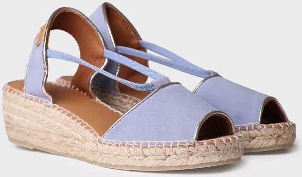 Toni Pons Suède espadrille met sleehak voor dames BILDA