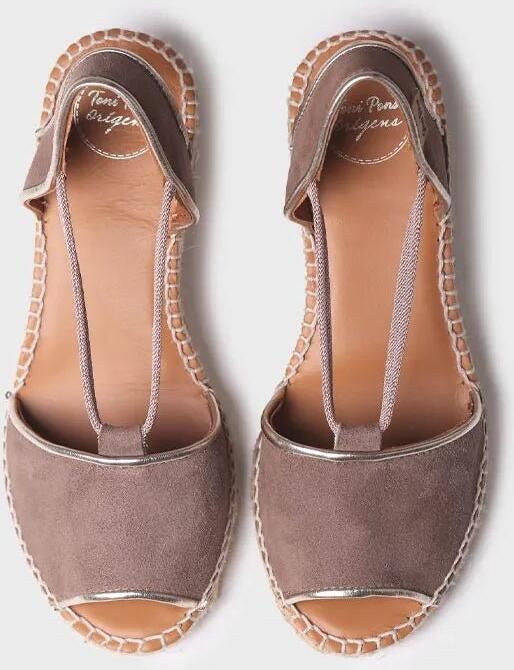 Toni Pons Suède espadrille met sleehak voor dames BILDA