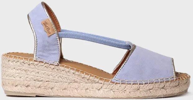 Toni Pons Suède espadrille met sleehak voor dames BILDA