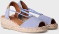 Toni Pons Suède espadrille met sleehak voor dames BILDA - Blauw